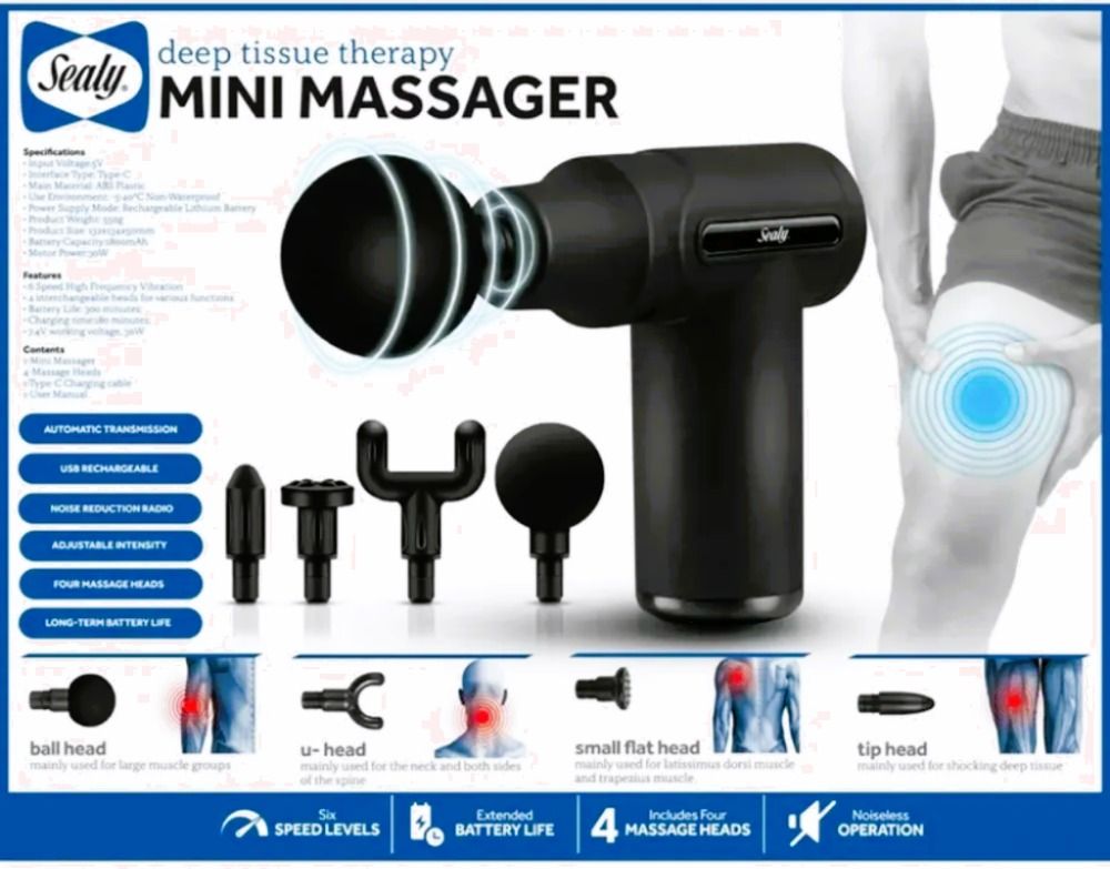 Mini Massager Smart Gun Rechargeable Deep Tissue Therapy SL-720