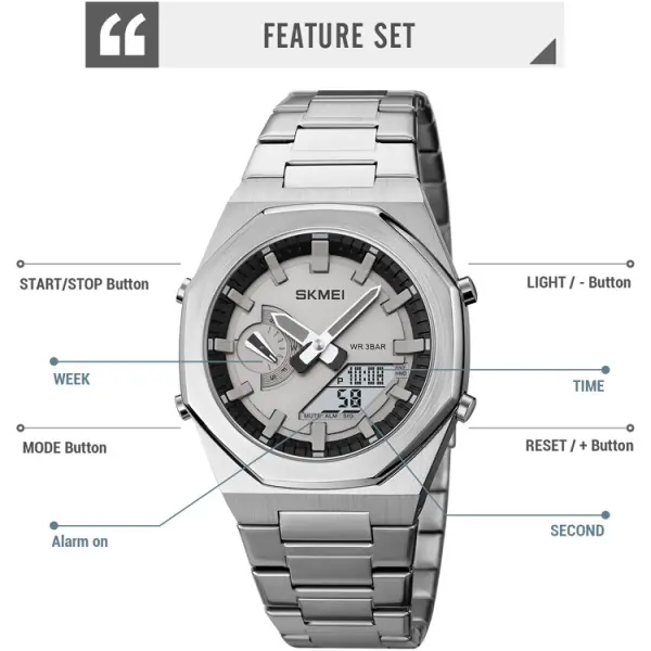 New Skmei 1816 Dual Time Show high quality digital waterproof watch for men