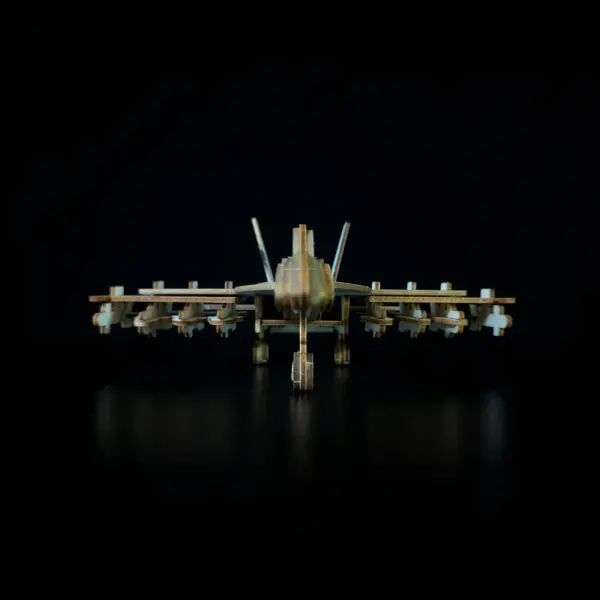 F/A-18 Super Hornet: 3D Wooden Puzzle Fighter Jet Model (DIY)