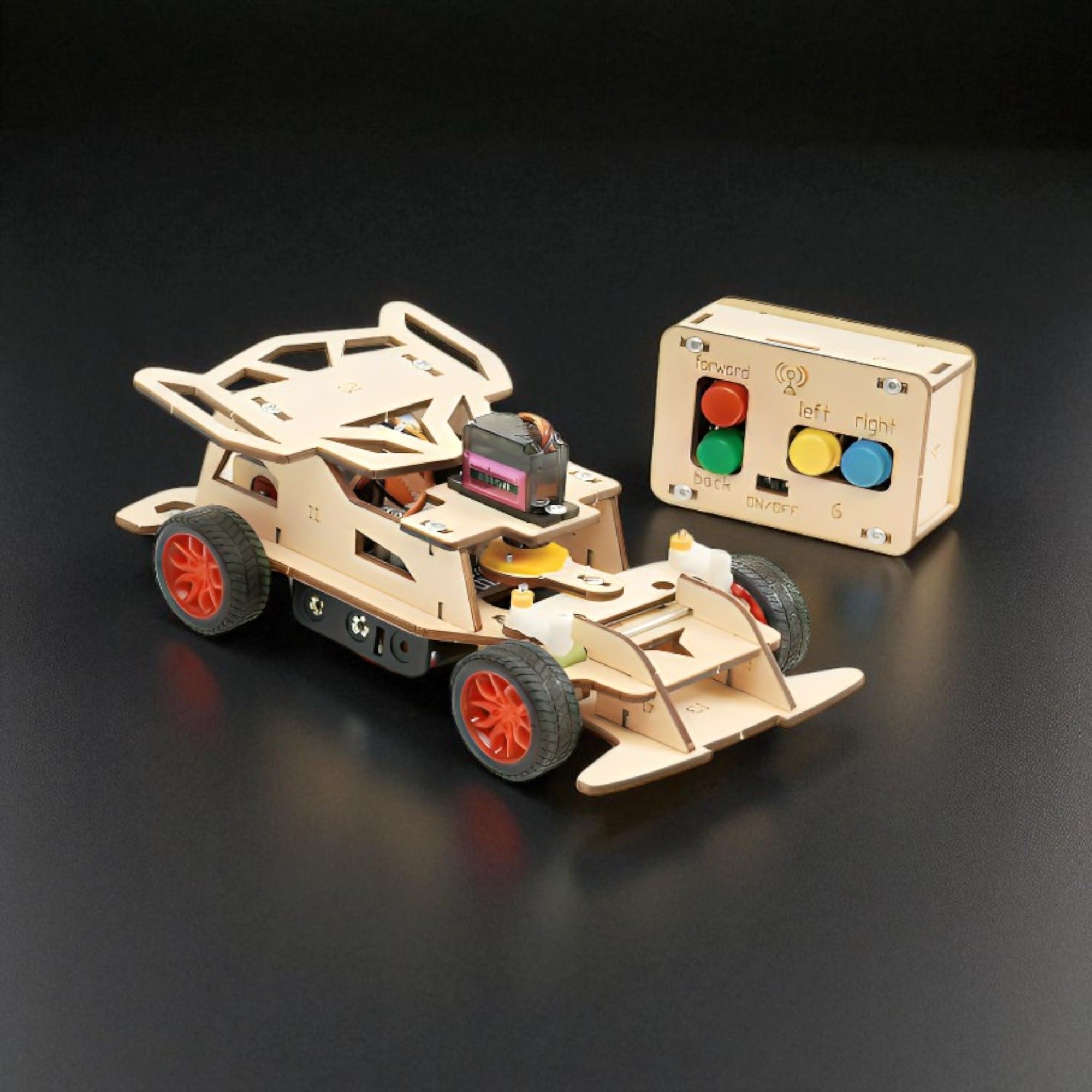 Remote-Controlled Racing Car STEM Kit – DIY Wooden Car