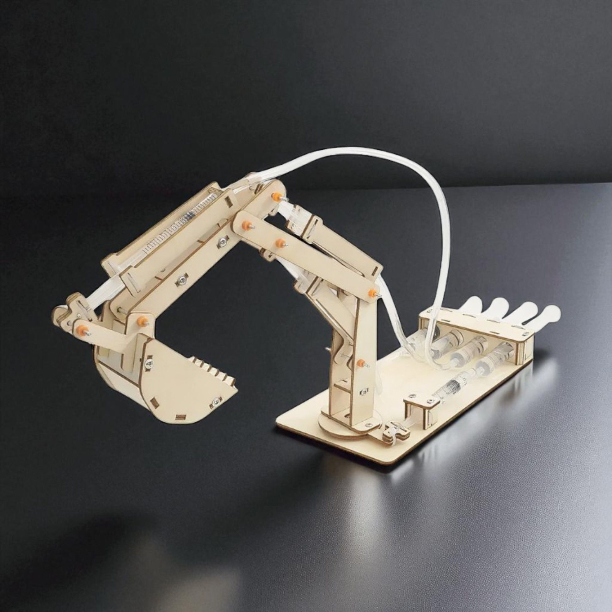 Piston Excavator STEM Kit – DIY Wooden Excavator