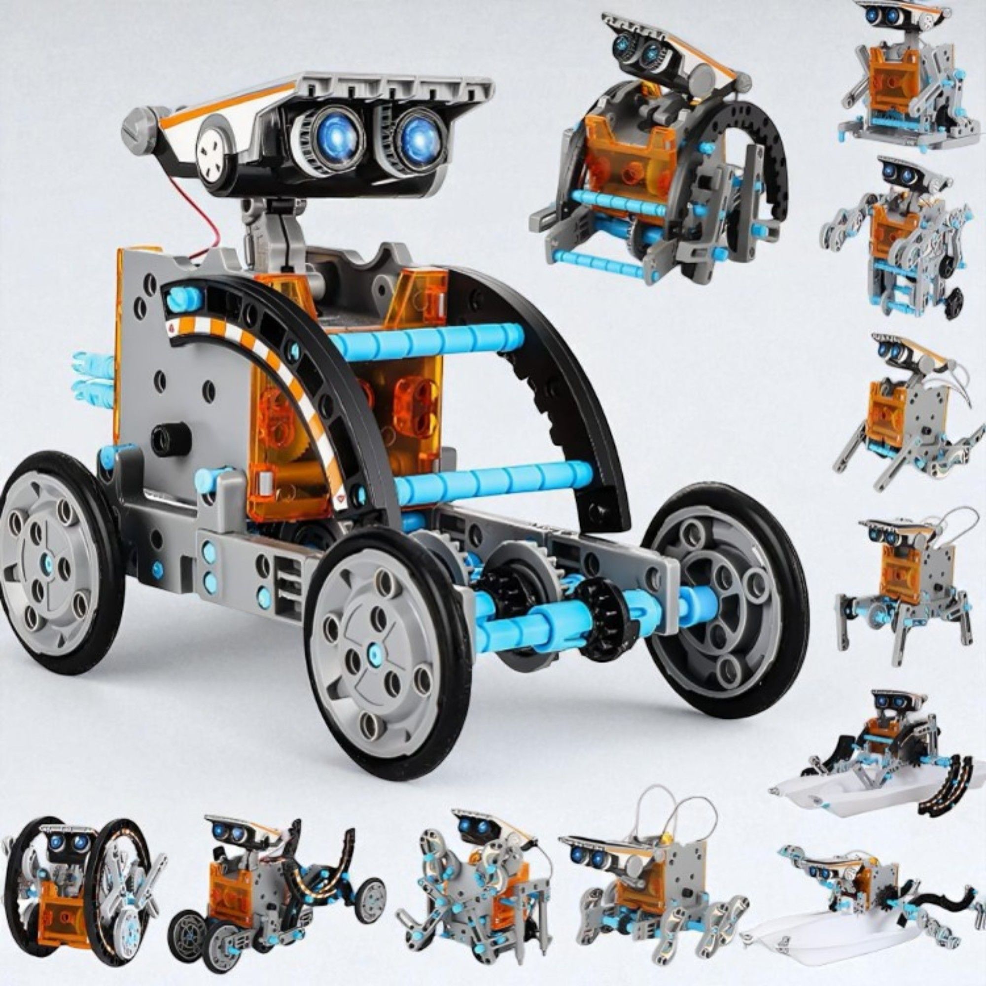 13-in-1 Solar Robot STEM Kit – DIY Programmable Robot Set