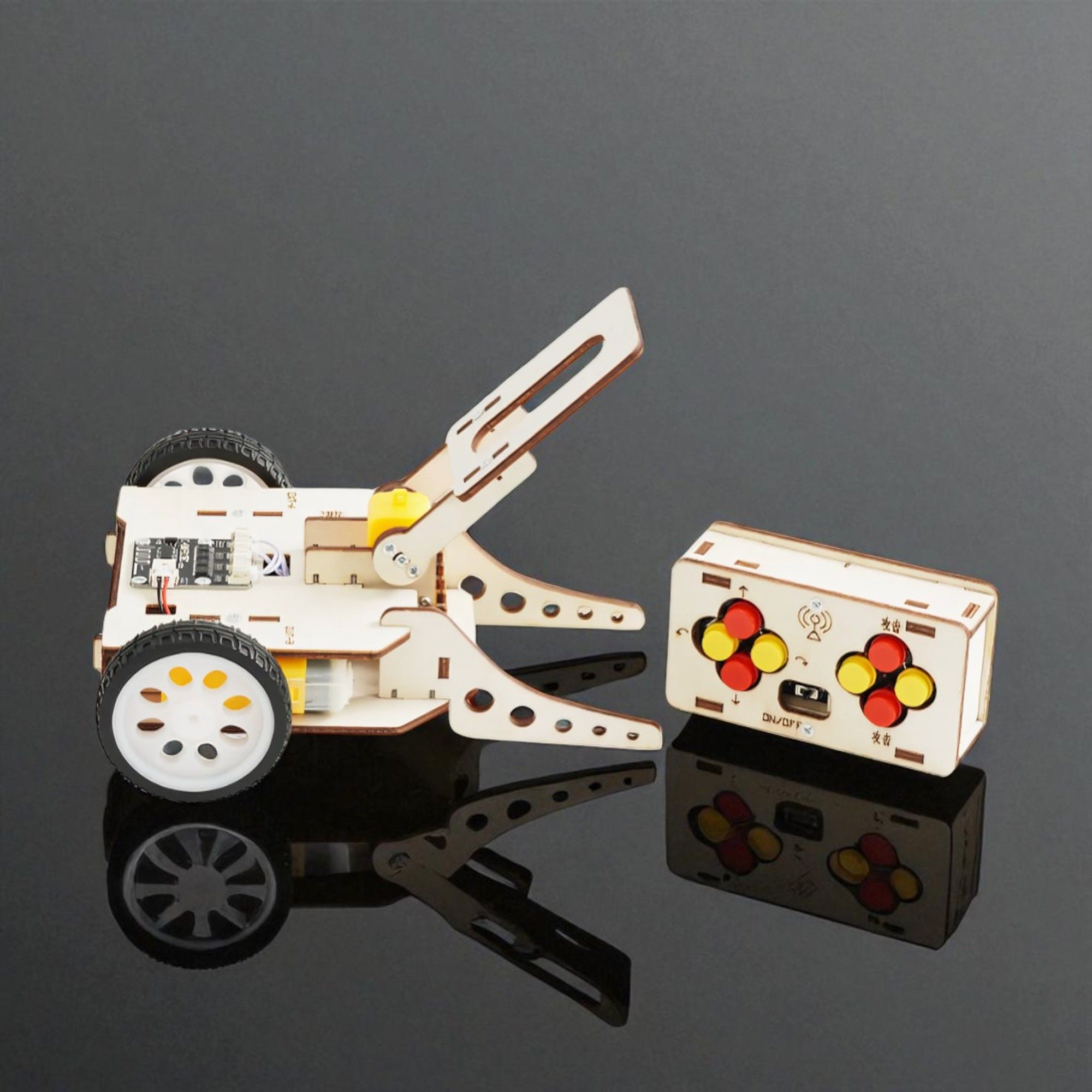 Crocobot STEM Hand Tank Kit – DIY Remote-Controlled Wooden Robotics