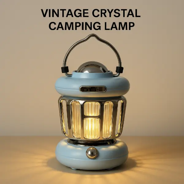 Premium Vintage Crystal Camping Lamp