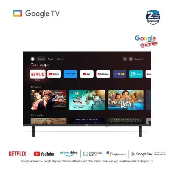 VISION 32" LED TV Z20 Smart Optima Google TV