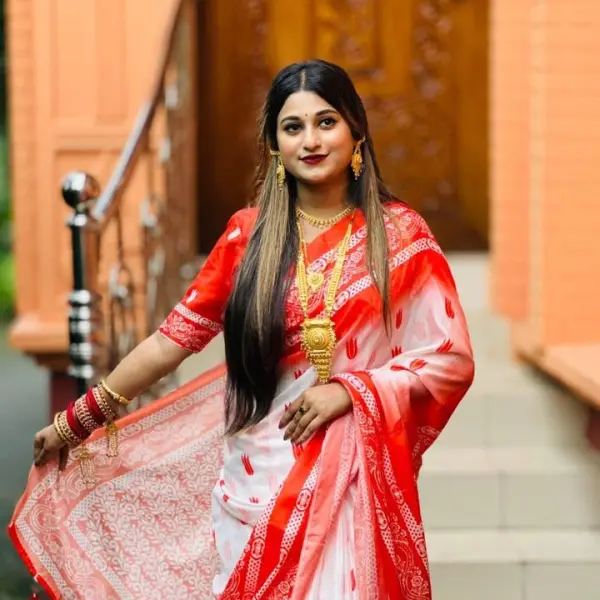 Chanderi silk sharee with blause pcs