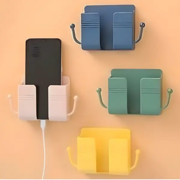 দেয়ালে লাগানো ফোন চার্জিং ব্র্যাকেট/অর্গানাইজার