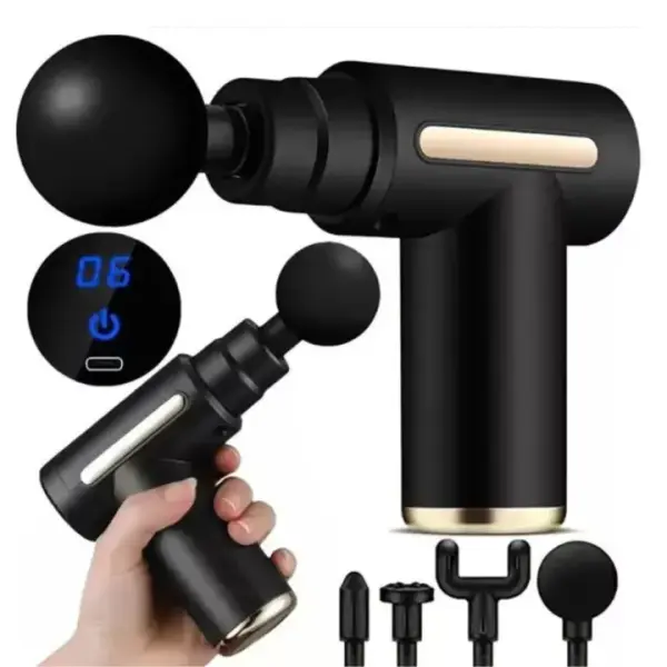 Powerful Handheld Massage Gun for Deep Tissue Relief - Compact & Elegant Design