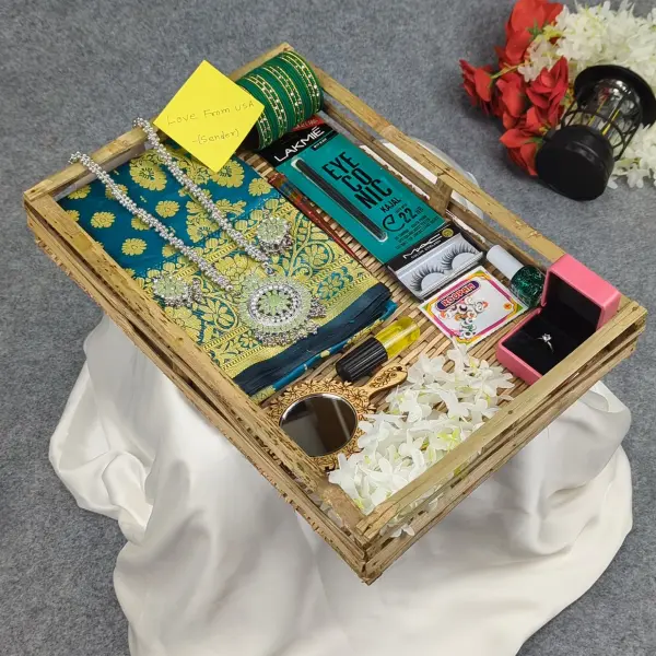 Premium Silk Katan Saree Combo Set - Maroon