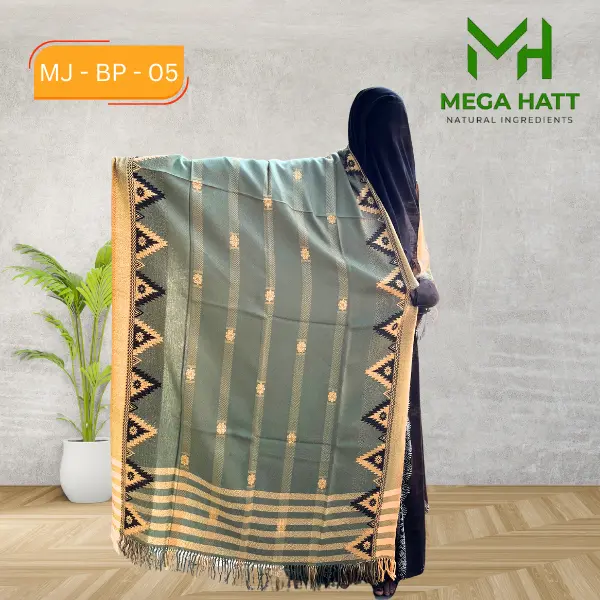 Minakari Jamdani Shawl - Light Green