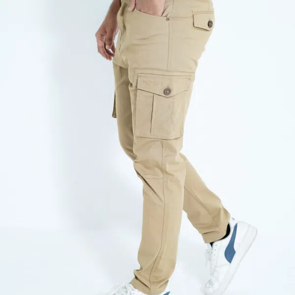 Premium Beige Cargo Pant- (code) 403