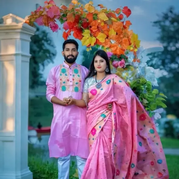 ধুপিয়ান সিল্কের শাড়ি পাঞ্জাবি কাঁপল