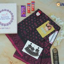 Jamdani black merron