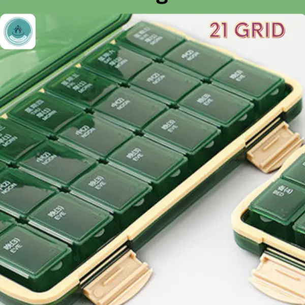 Medicine Organizer Box-21Grid