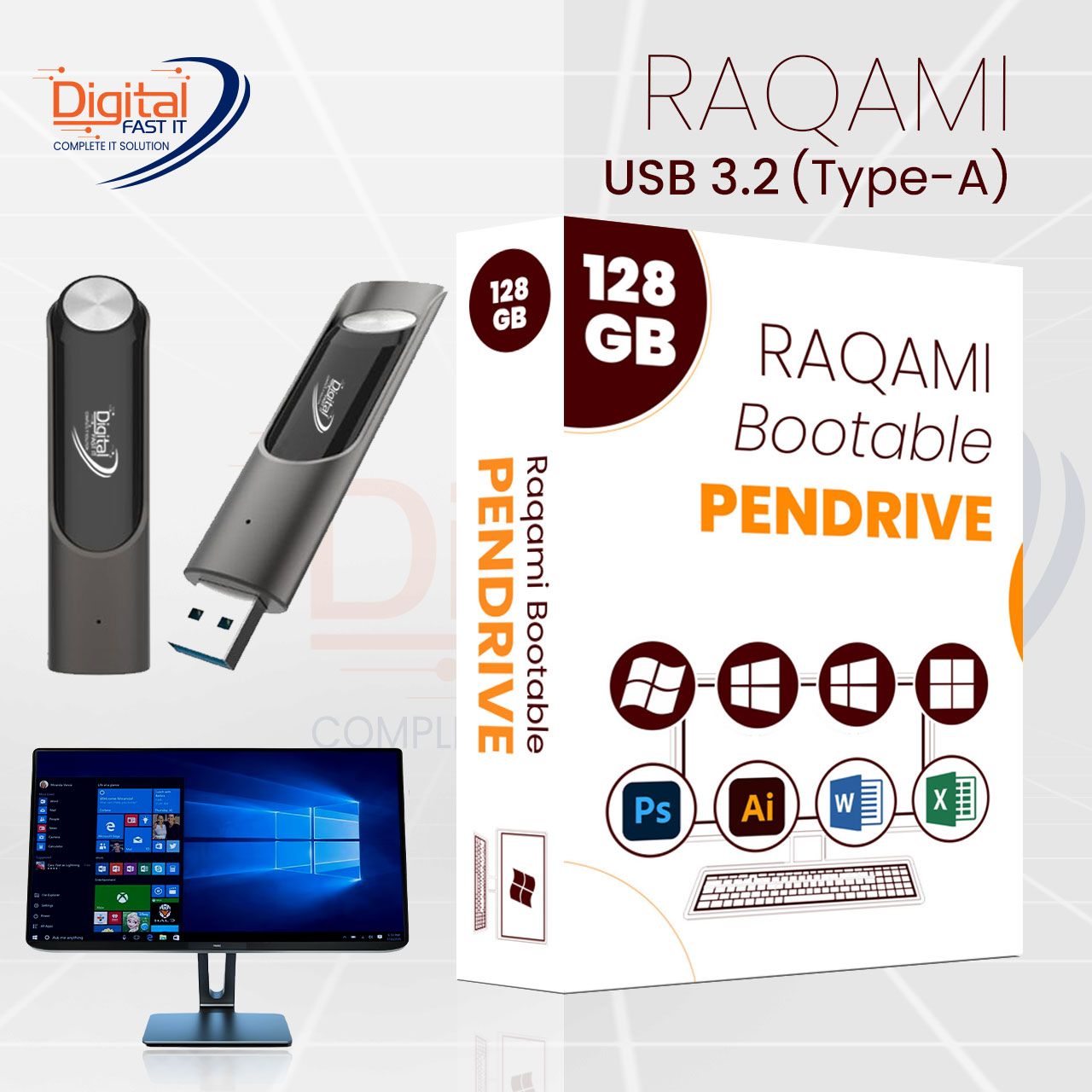 Raqami Bootable Pendrive – Making Service (আপনার পেনড্রাইভে আমাদের সম্পূর্ণ সিস্টেম)
